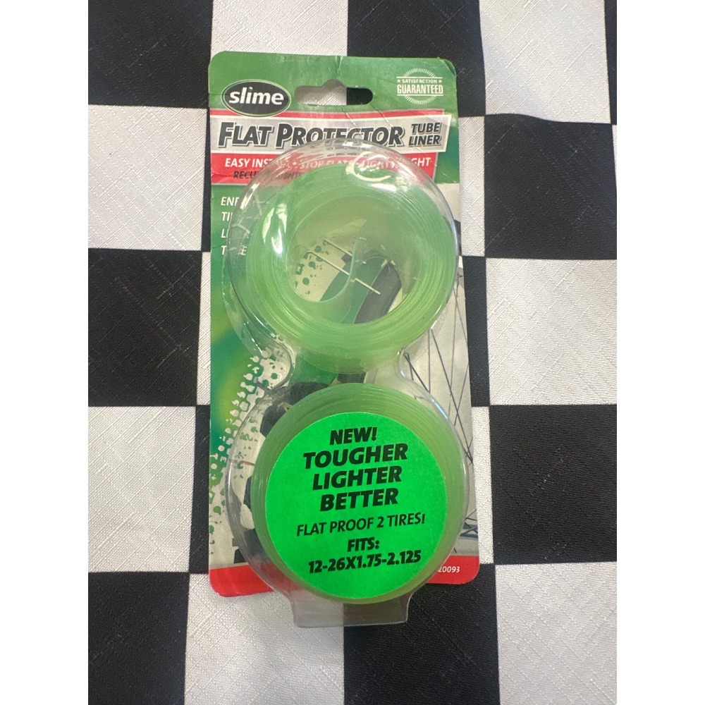 Slime Flat Protector Bicycle Tube Liner 20093 Green Fits 12-26in x 1.75-2.125in